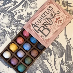 Alternative view of Paleta Fosforera 12 Colores Pastel de Acuarelas Brunel