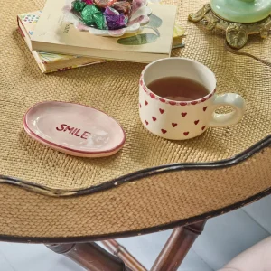 Alternative view of Taza de Cerámica Corazones de Rice