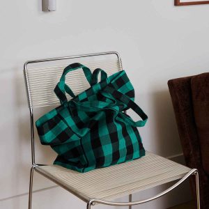 Bolso Tote bag Vichy verde de Rose in April - Imagen 4