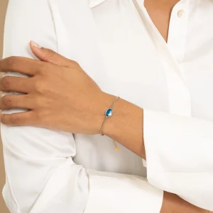 Alternative view of Pulsera la Madonna, esmalte y cordón de BOHM París