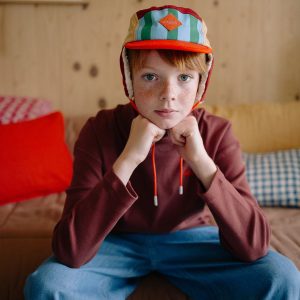 Alternative view of Gorra Infantil Aviator hat Stripes de Sticky Lemon