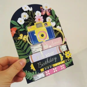 Alternative view of Postal troquelada Smile Bday de Alljoy design