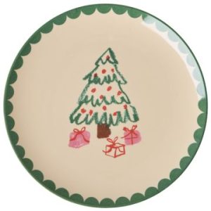 Plato pequeño de Melamina XMAS Tree de Rice