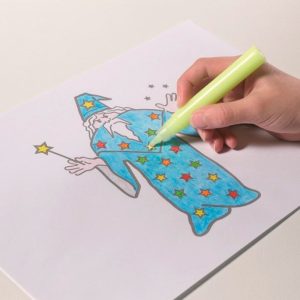 Set de 2 Rotuladores Amarillos Brillan en la Oscuridad de Brainstorm - Imagen 3