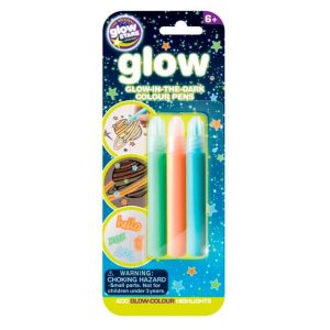 Set de 3 Rotuladores Color Brillan en la Oscuridad de Brainstorm
