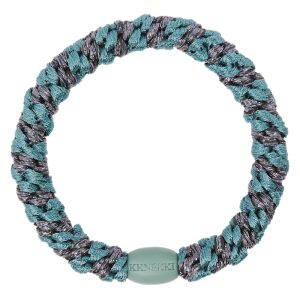 Goma de pelo Kknekki Teal Steel Grey Glitter